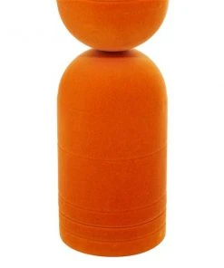 GRAYSON LANE Set of 3 13 In., 10 In., 7 In. Modern Candle Holder Orange M -GRAYSON LANE shop 330857906 AlternateImage4 l