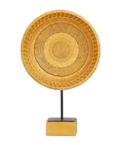 GRAYSON LANE 20 In. x 13 In. Glam Sculpture Gold Polystone