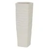 GRAYSON LANE 13 In. x 5 In. Contemporary Vase White Ceramic