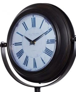 GRAYSON LANE 62 In. x 16 In. Industrial Clock Black Metal -GRAYSON LANE shop 330857918 AlternateImage3 l