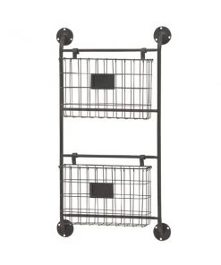 GRAYSON LANE 28 In. x 16 In. x 3 In. Industrial Magazine Rack Holder Blac 8 GRAYSON LANE 28 In. x 16 In. x 3 In. Industrial Magazine Rack Holder Blac -GRAYSON LANE shop 330857921 AlternateImage4 l