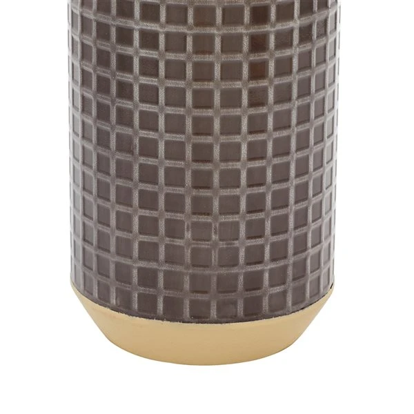 GRAYSON LANE Set of 2 15 In., 16 In. Contemporary Vase Black Metal 4 GRAYSON LANE Set of 2 15 In., 16 In. Contemporary Vase Black Metal - Image 4