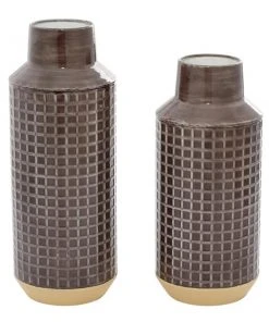 GRAYSON LANE Set of 2 15 In., 16 In. Contemporary Vase Black Metal 9 GRAYSON LANE Set of 2 15 In., 16 In. Contemporary Vase Black Metal -GRAYSON LANE shop 330857926 AlternateImage4 l