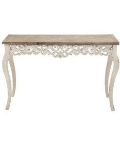 Grayson Lane 30 In. x 46 In. Farmhouse Console Table White W