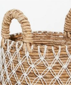 GRAYSON LANE Set of 2 19 In., 17 In. Coastal Storage Basket Brown Banana -GRAYSON LANE shop 330857940 AlternateImage4 l