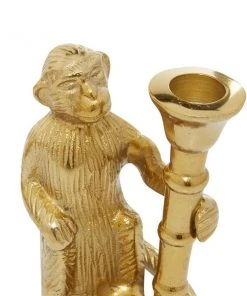 GRAYSON LANE Set of 2 3 In. x 5 In. Glam Candle Holder Gold Aluminum -GRAYSON LANE shop 330857956 AlternateImage4 l