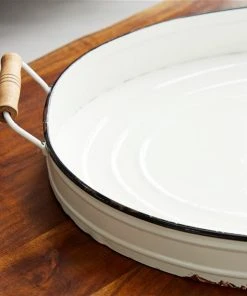 GRAYSON LANE Set of 2 18 In., 21 In. Farmhouse Tray White Metal 7 GRAYSON LANE Set of 2 18 In., 21 In. Farmhouse Tray White Metal -GRAYSON LANE shop 330857962 AlternateImage2 l