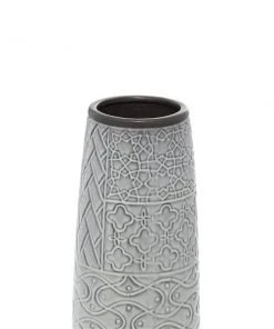 GRAYSON LANE 16 In. x 5 In. Eclectic Vase Grey Stoneware -GRAYSON LANE shop 330857964 AlternateImage2 l