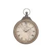 GRAYSON LANE 30 In. x 21 In. Coastal Wall Clock Brown Metal