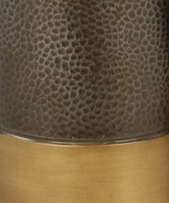 GRAYSON LANE Set of 2 20 In., 15 In. Rustic Vase Dark Grey Metal -GRAYSON LANE shop 330857974 AlternateImage2 l