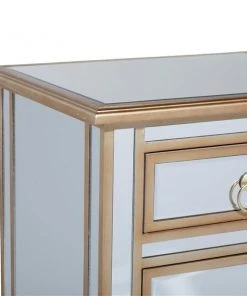 GRAYSON LANE 30 In. x 19 In. Glam Cabinet Beige Mirror -GRAYSON LANE shop 330857976 AlternateImage2 l