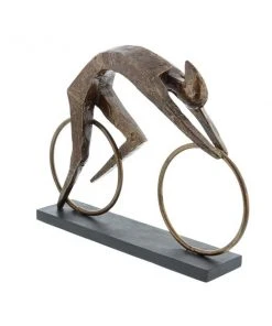 GRAYSON LANE 11 In. x 14 In. Industrial Sculpture Brown Polystone Bicycle -GRAYSON LANE shop 330857989 AlternateImage4 l