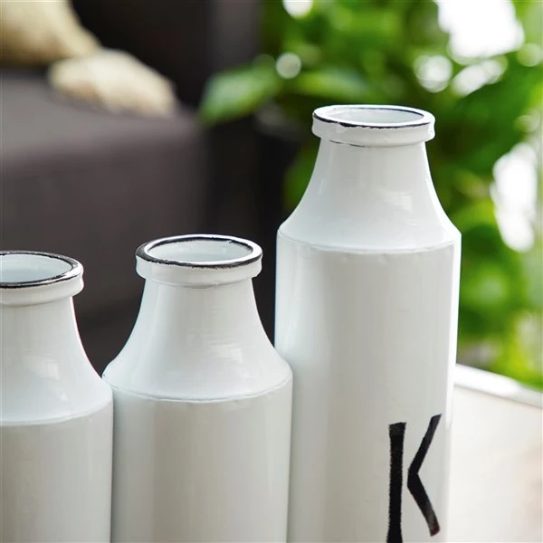 GRAYSON LANE 12 In. x 16 In. Farmhouse Decorative Milk Bottle White Iron 3 GRAYSON LANE 12 In. x 16 In. Farmhouse Decorative Milk Bottle White Iron - Image 3