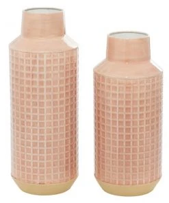 GRAYSON LANE Set of 2 14 In., 17 In. Contemporary Vase Brown Metal -GRAYSON LANE shop 330857995 AlternateImage4 l