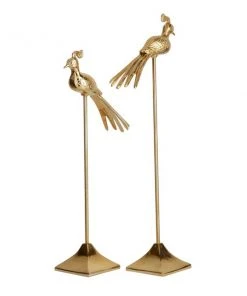 GRAYSON LANE Set of 2 32 In., 28 In. Gold Eclectic Bird Sculpture Aluminu -GRAYSON LANE shop 330857998 AlternateImage4 l