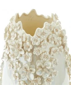 GRAYSON LANE 16 In. x 9 In. Farmhouse Vase Cream Ceramic -GRAYSON LANE shop 330858001 AlternateImage2 l