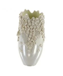 GRAYSON LANE 16 In. x 9 In. Farmhouse Vase Cream Ceramic -GRAYSON LANE shop 330858001 AlternateImage4 l