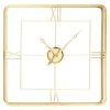 GRAYSON LANE 36 In. x 36 In. Glam Wall Clock Gold Metal