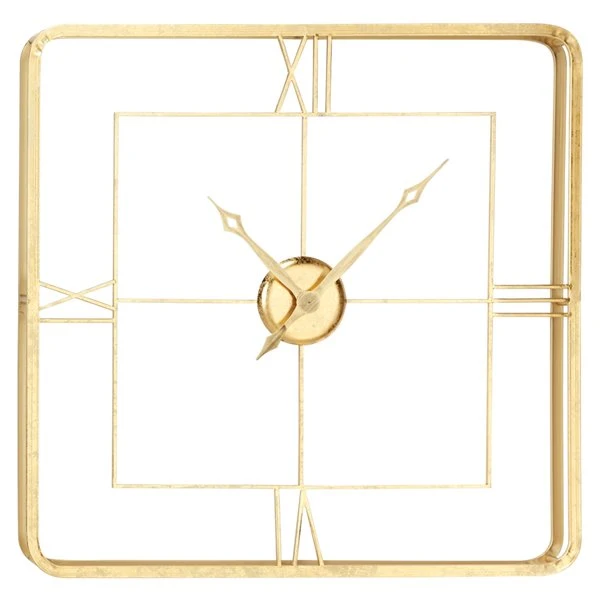 GRAYSON LANE 36 In. x 36 In. Glam Wall Clock Gold Metal 1 GRAYSON LANE 36 In. x 36 In. Glam Wall Clock Gold Metal