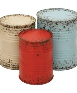 GRAYSON LANE Set of 3 20 In., 18 In., 16 In. Farmhouse Accent Table Multi