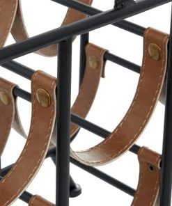 GRAYSON LANE 16 In. x 15 In. Contemporary Wine Rack Black Metal -GRAYSON LANE shop 330858019 AlternateImage2 l