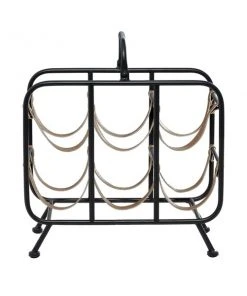 GRAYSON LANE 16 In. x 15 In. Contemporary Wine Rack Black Metal -GRAYSON LANE shop 330858019 AlternateImage4 l