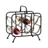 GRAYSON LANE 16 In. x 15 In. Contemporary Wine Rack Black Metal