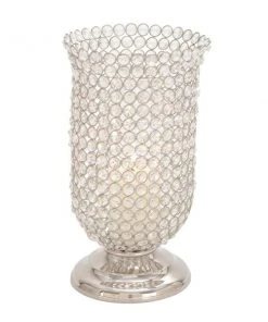 GRAYSON LANE 14 In. x 8 In. Glam Candle Holder Clear Aluminum -GRAYSON LANE shop 330858026 AlternateImage5 l