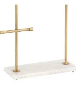 GRAYSON LANE 13 In. x 12 In. Modern Jewelry Stand Gold Marble -GRAYSON LANE shop 330858042 AlternateImage2 l