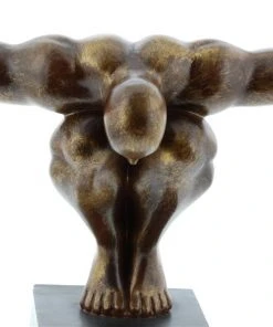 GRAYSON LANE 11 In. x 4 In. Sculpture Brown Polystone Olympic Man -GRAYSON LANE shop 330858047 AlternateImage2 l