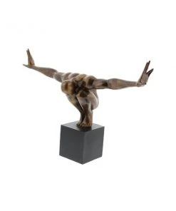 GRAYSON LANE 11 In. x 4 In. Sculpture Brown Polystone Olympic Man -GRAYSON LANE shop 330858047 AlternateImage3 l