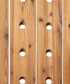GRAYSON LANE 57 In. x 21 In. Rustic Wine Holder Rack Brown Wood -GRAYSON LANE shop 330858052 AlternateImage2 l