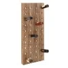GRAYSON LANE 57 In. x 21 In. Rustic Wine Holder Rack Brown Wood