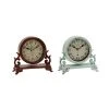 GRAYSON LANE 7 In. x 7 In. Vintage Clock Beige Metal