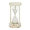 Grayson Lane Timer - White Mango Wood - 12-in X 6-in x 6-in