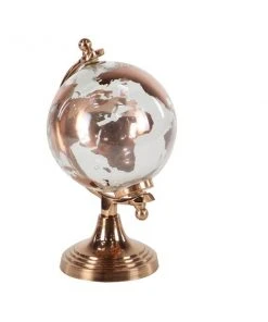 Grayson Lane Copper Glass Traditional Globe -11-in x 6-in
