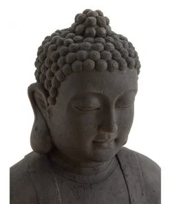 Grayson Lane Bohemian Sculpture - Brown Poly Stone Buddha - 31-in X 26-in -GRAYSON LANE shop 330858168 AlternateImage2 l