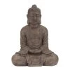 Grayson Lane Bohemian Sculpture - Brown Poly Stone Buddha - 31-in X 26-in
