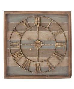 Grayson Lane Analog 30-in x 30-in Brown Square Wall Standard Clock -GRAYSON LANE shop 330858170 AlternateImage5 l
