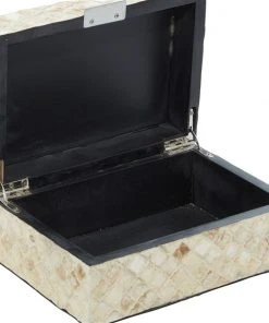 Grayson Lane Set of 2 8-in , 12-in - Mother of Pearl Beige Coastal Box -GRAYSON LANE shop 330858172 AlternateImage2 l