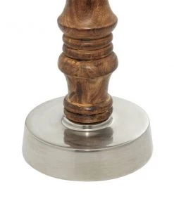 Grayson Lane 3-Candle Pillar Holder - 12-in, 15-in, 18-in - Brown Mango Wood -GRAYSON LANE shop 330858173 AlternateImage4 l
