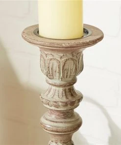 Grayson Lane 3-Candle Wood Pillar Holder - 18-in, 15-in, 12-in -GRAYSON LANE shop 330858177 AlternateImage2 l