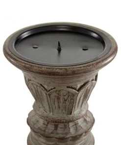 Grayson Lane 3-Candle Wood Pillar Holder - 18-in, 15-in, 12-in -GRAYSON LANE shop 330858177 AlternateImage4 l