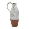 Grayson Lane Farmhouse Vase - White Ceramic - 14-in X 5-in