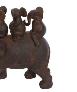Grayson Lane Eclectic Elephant Sculpture - Brown Poly Stone - 10-in X 10-in 7 Grayson Lane Eclectic Elephant Sculpture - Brown Poly Stone - 10-in X 10-in -GRAYSON LANE shop 330858197 AlternateImage2 l