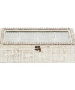 Grayson Lane Farmhouse Box - White Wood - 4-in X 16-in 9 Grayson Lane Farmhouse Box - White Wood - 4-in X 16-in -GRAYSON LANE shop 330858199 AlternateImage4 l