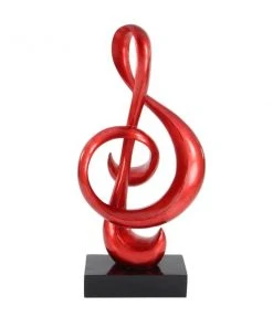 Grayson Lane Contemporary Sculpture - Red Poly Stone Abstract - 33-in X 15-in -GRAYSON LANE shop 330858215 AlternateImage3 l