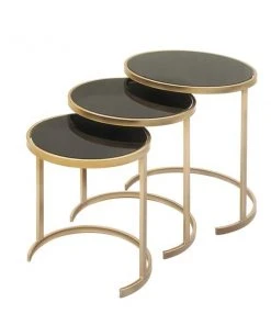 Grayson Lane 3-Piece Glass Accent Table Set
