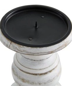 Grayson Lane 3-Candle Wood Pillar Holder (10-in, 8-in, 6-in) -GRAYSON LANE shop 330858219 AlternateImage3 l