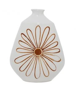 Grayson Lane Coastal Style Vase - White Ceramic - 12-in X 18-in